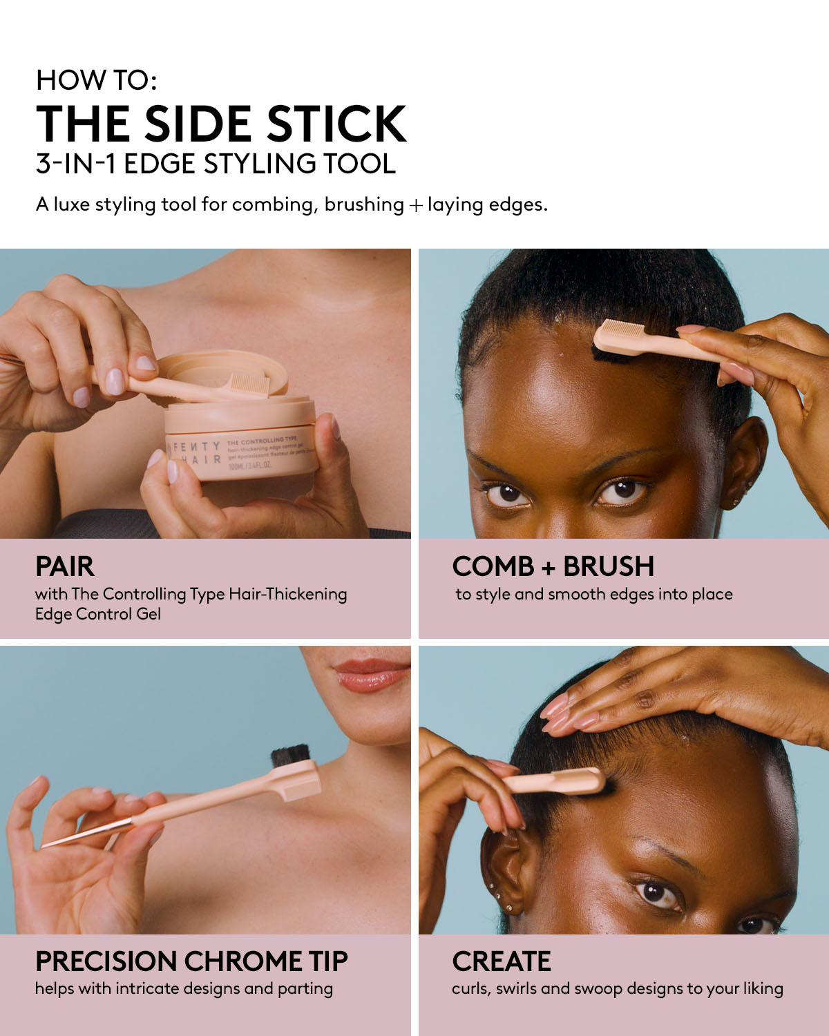 The Side Stick 3-in-1 Edge Styling Tool - Image 2