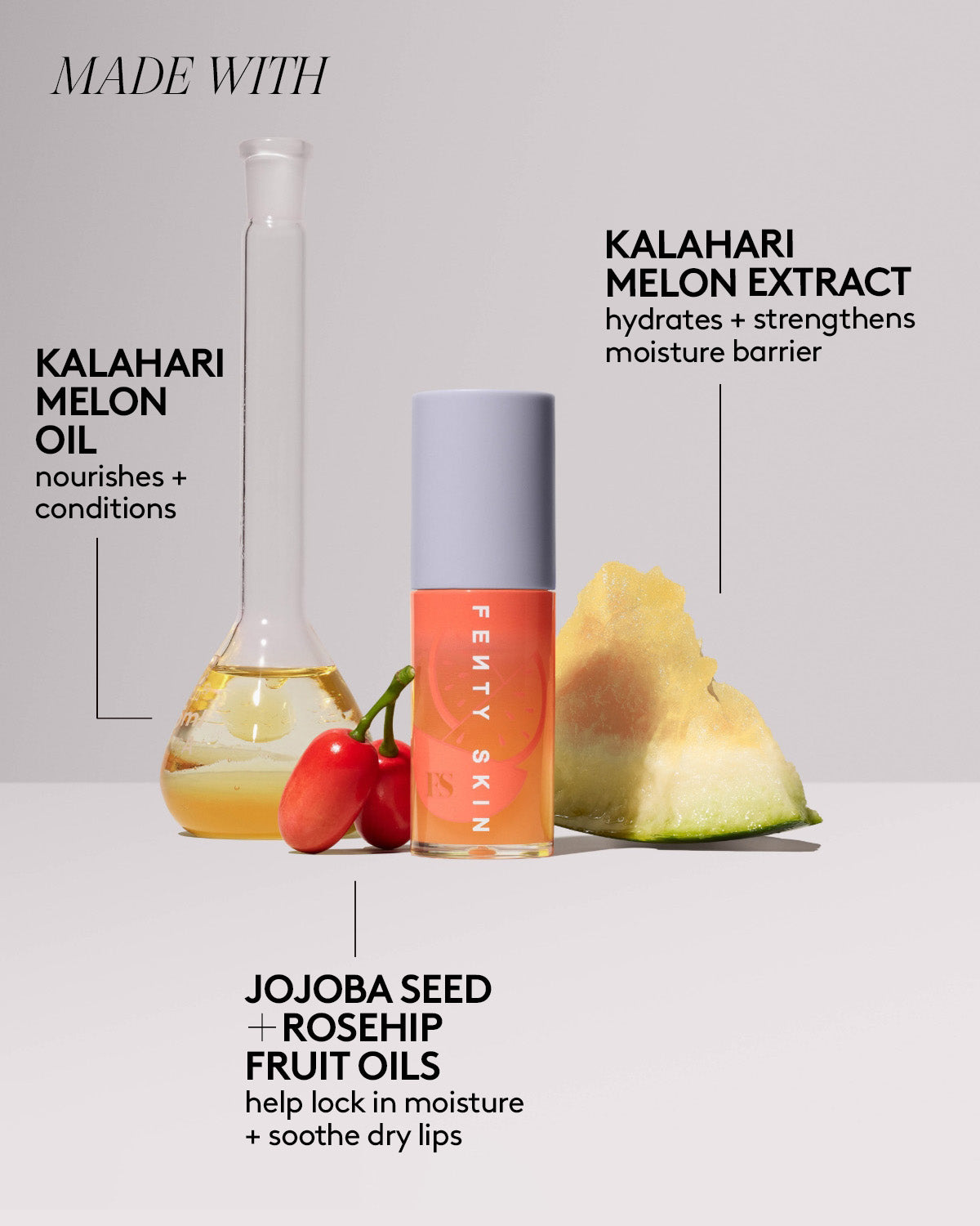 Fenty Treatz Hydrating + Strengthening Lip Oil — Kalahari Melon - Image 6