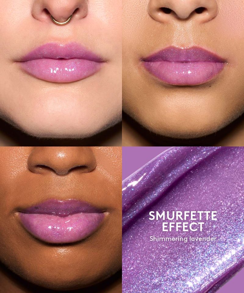 Alternative view of Smurfette Effect Gloss Bomb Universal Lip Luminizer + Keychain